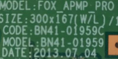 MAIN PARA SMART TV SAMSUNG HD / NUMERO DE PARTE BN94-06617L / BN41-01959C / BN9406617L / 06617L / 010076809750 / MODELO UN46F8000BFXZA TS01 - Imagen 2